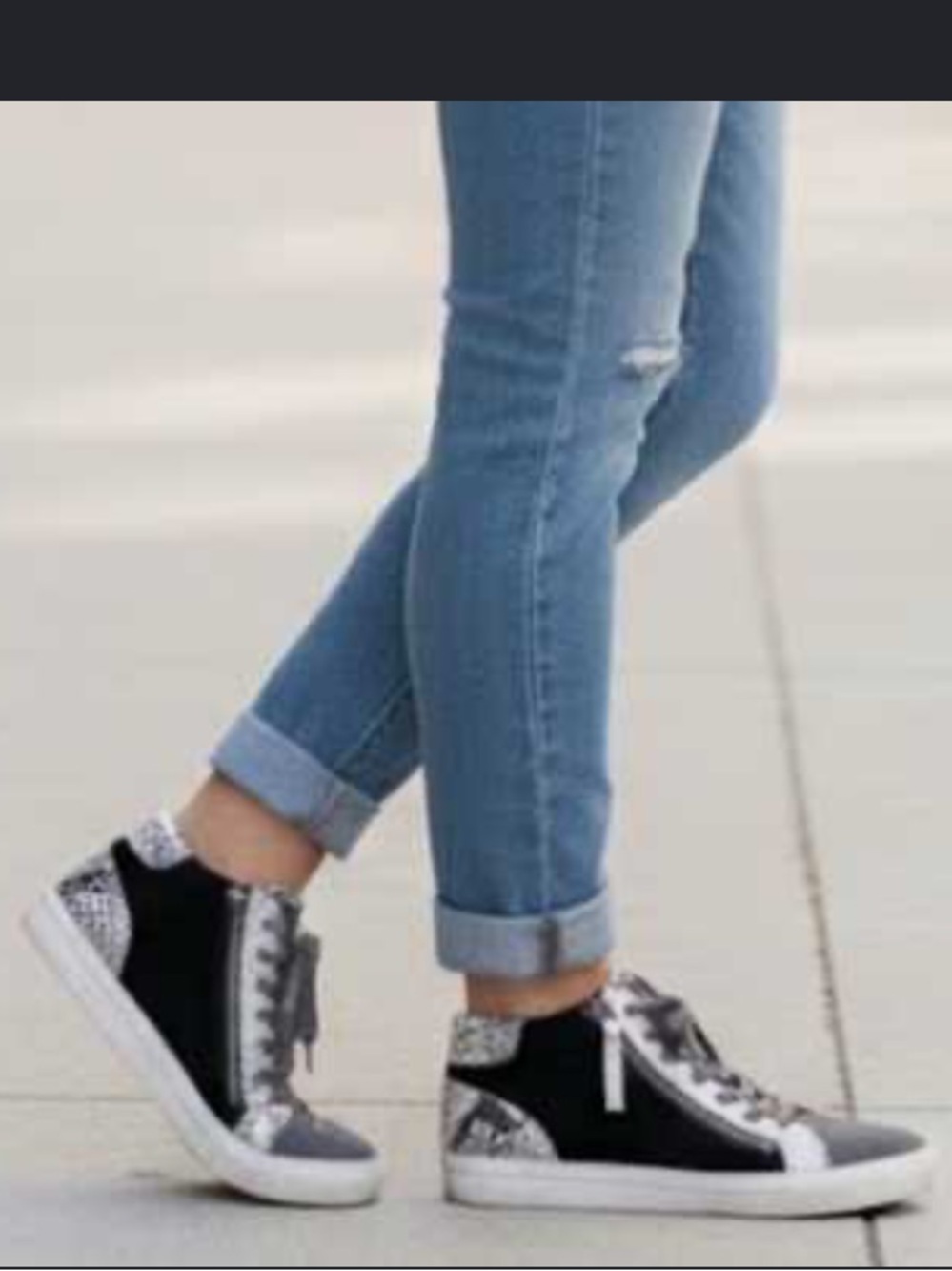 Suede & Snake Blondo Waterproof High Top Sneakers